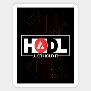 Just Hodl Avalanche AVAX Magnet